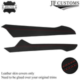 FITS AUDI A4 B9 2015+ DARK RED STITCH  LEATHER SIDE CENTER CONSOLE TRIM COVER