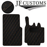 BEIGE DIAMOND VINYL 2XTAILORED FLOOR CARPET FOR SMART FORTWO 450 03-07 JF1