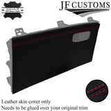 RED STITCH ITALIAN LEATHER GLOVEBOX COVER FOR HYUNDAI IONIQ 2016-2019 CUSTOM NEW