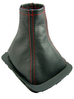 FITS VAUXHALL CORSA B/C COMBO GEAR GAITER COVER RED STITCH CUSTOM NEW MADE IN UK