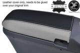 BLACK & GREY  ARMREST LID REAL LEATHER COVER FITS TOYOTA CELICA MK7 1999-2005