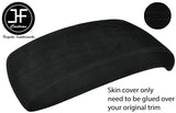 BLACK STITCHING SUEDE ARMREST LID COVER FITS NISSAN JUKE 2010-2019 CUSTOM NEW