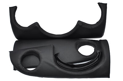 black stitch FITS BMW MINI ONE COOPER S 04-07 THREE PIECE DASH KIT LTHR COVERS