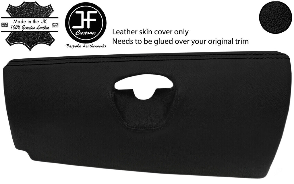 BLACK GLOVE BOX REAL LEATHER COVER FOR SMART ROADSTER 452 03-05 CUSTOM NEW