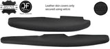BLACK STITCH 2X REAL LEATHER SUN VISOR COVERS FITS LOTUS ELISE EXIGE S2 2007-13