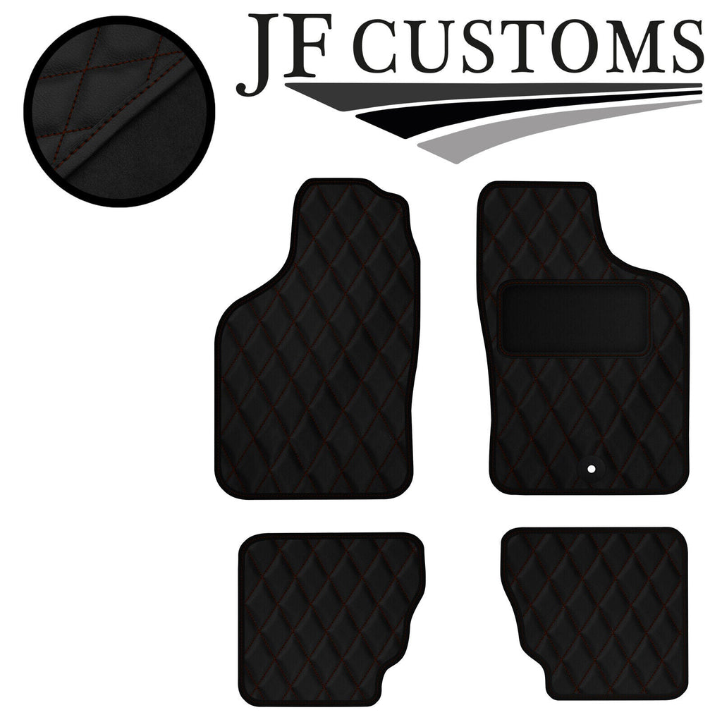 BROWN DIAMOND VINYL 4X TAILORED FLOOR CARPETS FOR SAAB 900 CONVERTIBLE 94-98 JF1