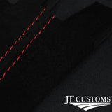 RED STITCH GEAR GAITOR BLACK SUEDE FITS HONDA CIVIC TYPE R FN2 2007-2012
