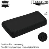 BLACK STITCH 2X ARMREST LEATHER COVERS FITS TESLA MODEL S 2012-2017 CUSTOM NEW