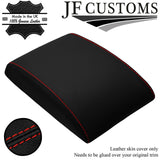 RED STITCH TOP GRAIN ITALIAN LEATHER ARMREST LID COVER FOR VW CADDY TOURAN 03-10
