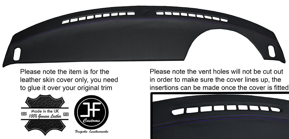 PURPLE STITCH TOP DASH DASHBOARD LEATHER COVER FITS MAZDA MX5 MK1 NA MIATA 89-97