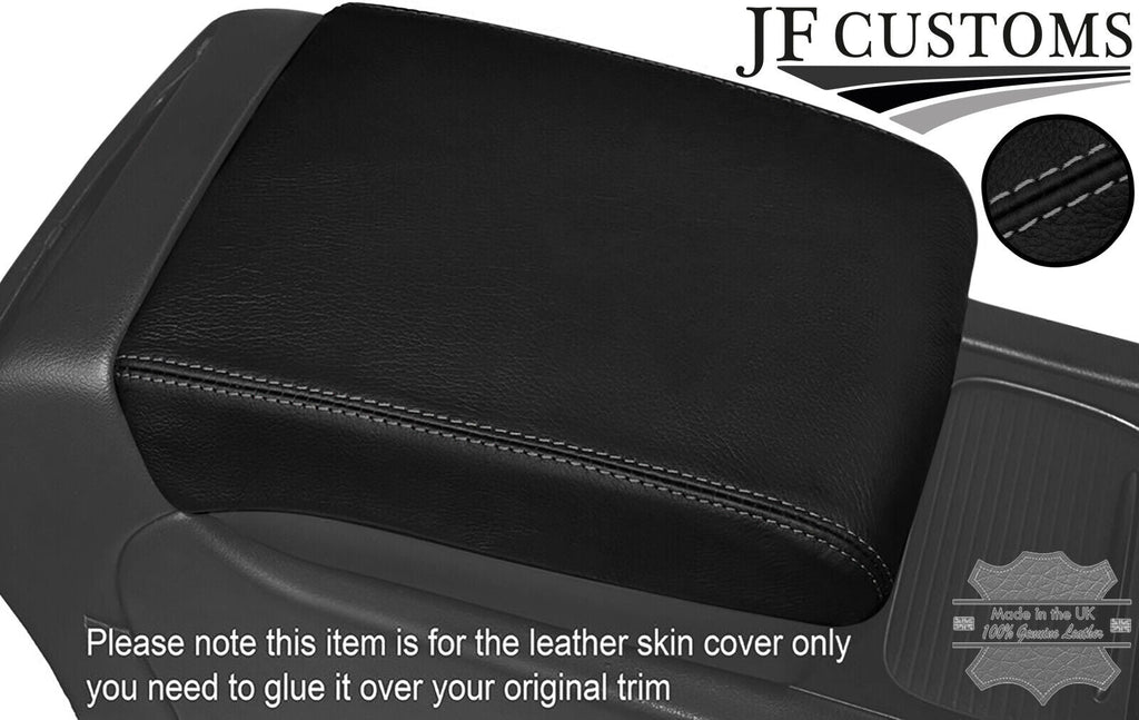 FITS PORSCHE CAYENNE 955 02-10 ARMREST TOP GRAIN LEATHER COVER GREY STITCHING