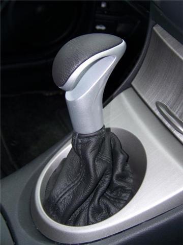 FITS HONDA CIVIC GEAR GAITER SHIFT BOOT 05-08 BLACK STITCH CUSTOM NEW MADE IN UK