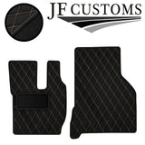 CREAM DIAMOND STITCH VINYL 4XTAILORED FLOOR CARPET FOR VOLVO FH13 12-20  JF1