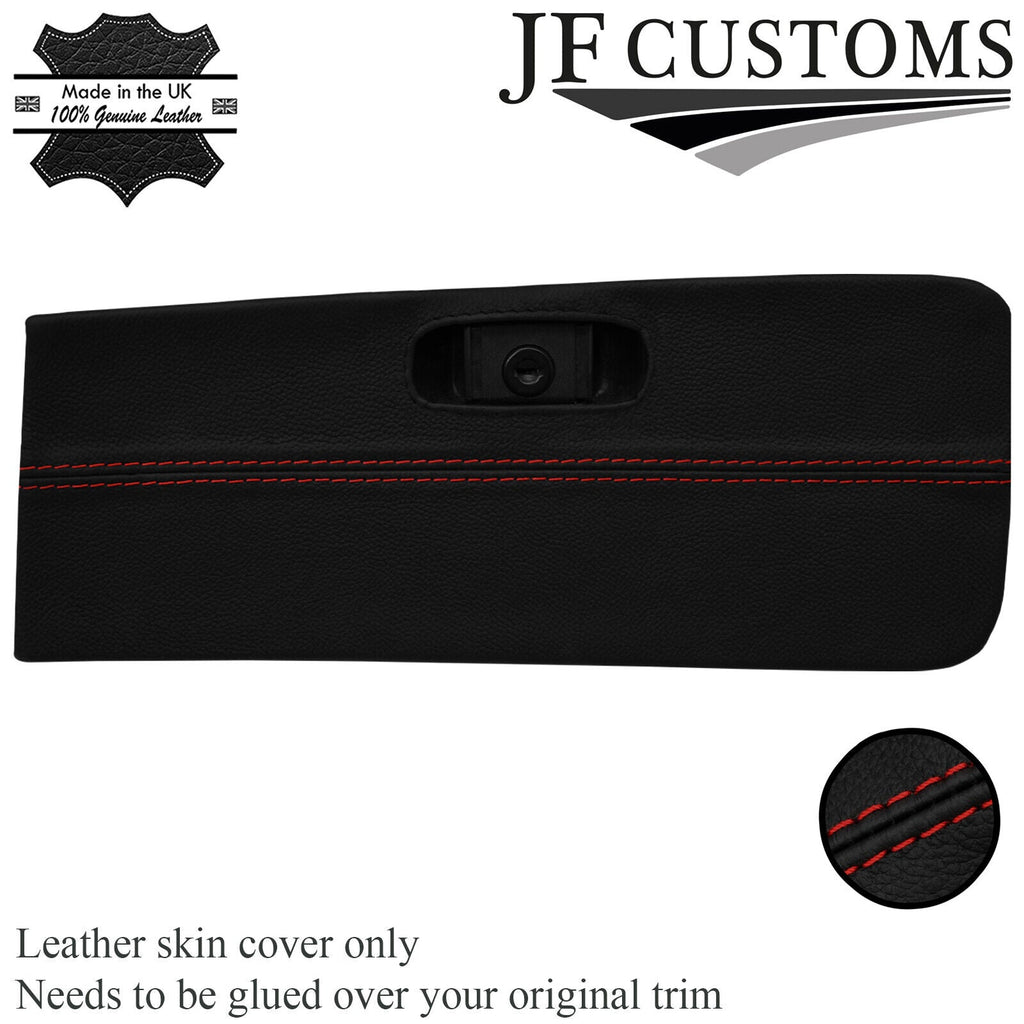 D RED STITCH ITALIAN LEATHER GLOVEBOX TRIM COVER FITS SAAB 900 CLASSIC 78-93