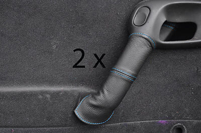 blue stitch FITS VAUXHALL OPEL VECTRA B 96-02 2X REAR DOOR HANDLE COVERS