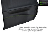 GREEN STITCH 2X REAR DOOR CARD TRIM SKIN COVER FITS NISSAN SUNNY PULSAR GTIR