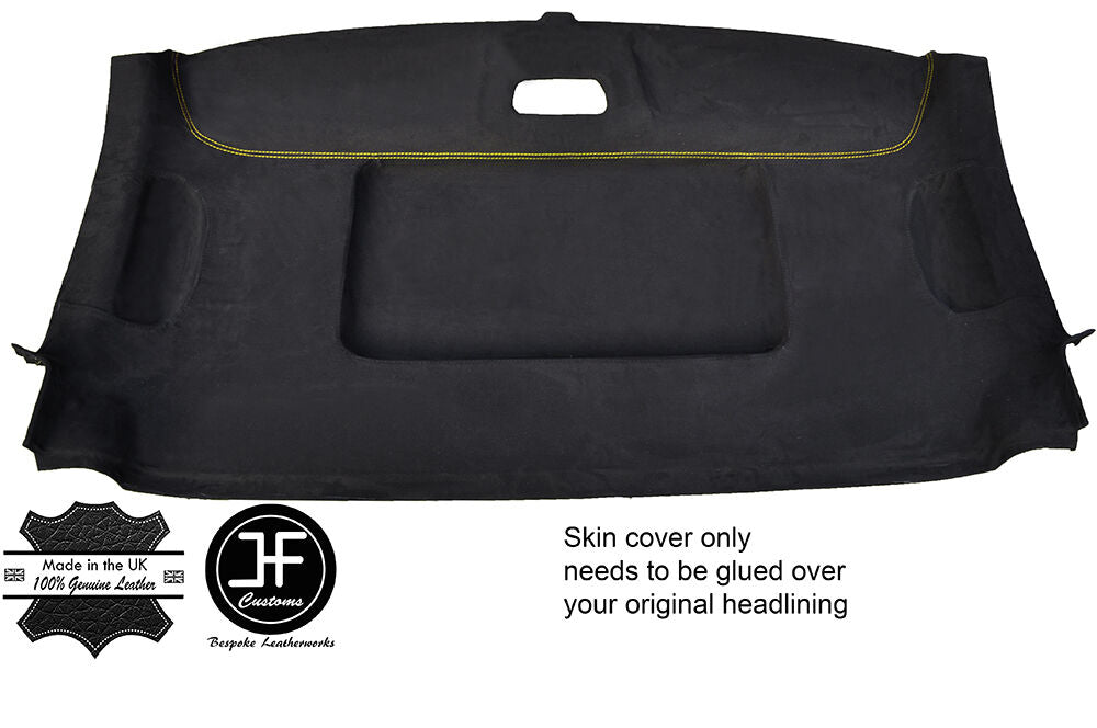 YELLOW STITCH ROOF HEADLINING SUEDE COVER FOR MERCEDES W639 VITO VIANO 04-09