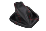 red stitch FITS HUMMER H3 05-11 AUTOMATIC LEATHER SHIFT BOOT CUSTOM NEW