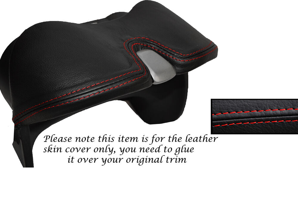 RED STITCH SPEEDO HOOD SURROUND LEATHER SKIN COVER FITS NISSAN NOTE 2009-2013