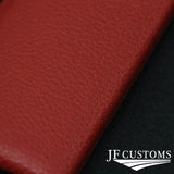 DARK RED STITCH LEATHER DASHBOARD TRIM BLANK COVER SET+FRAMES FOR VW GOLF MK3