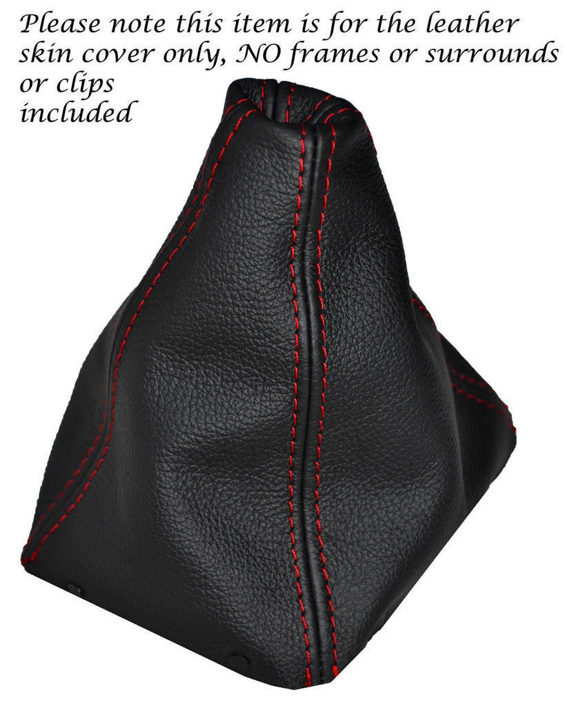 RED STITCHING LEATHER GEAR GAITER FITS HONDA PRELUDE MKV 1997-2001 COUPE