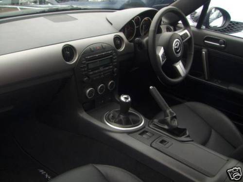 FITS MAZDA MX5 MK3 LEATHER REAL 2XGAITERS BLACK STITCH 2005+ CUSTOM NEW