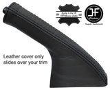 BLACK STITCH TOP GRAIN LEATHER HANDBRAKE GAITER FITS TOYOTA MR2 MK1 AW11 84-89