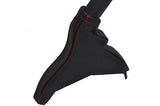 FITS HYUNDAIi GETZ LEATHER HANDBRAKE GAITER red st CUSTOM NEW MADE IN UK