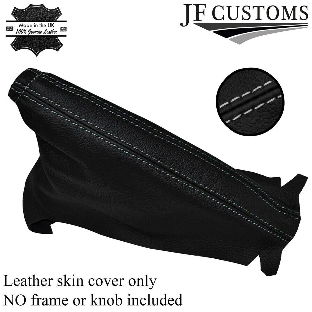 GREY STITCHING FITS VAUXHALL OPEL CORSA D 2006-2014  LEATHER HANDBRAKE GAITER