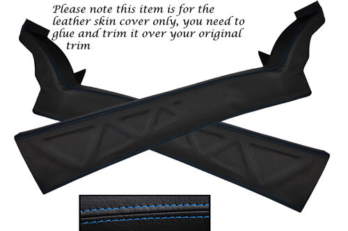 BLUE STITCH FITS VAUXHALL OPEL VX220 VX 220 TURBO SPEEDSTER 2X DOOR SILL COVER