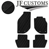 GREY DIAMOND STITCH VINYL 4X TAILORED FLOOR CARPETS FOR VOLVO C70 95-06