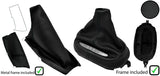 BLACK STITCH CARBON VINYL AUTO GAITER SET+PLASTIC + METAL FRAME FOR CORVETTE C5