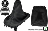 BLACK STITCH LEATHER MANAUL GEAR GAITER+PLASTIC FRAME FITS CITROEN C3 2016-2019