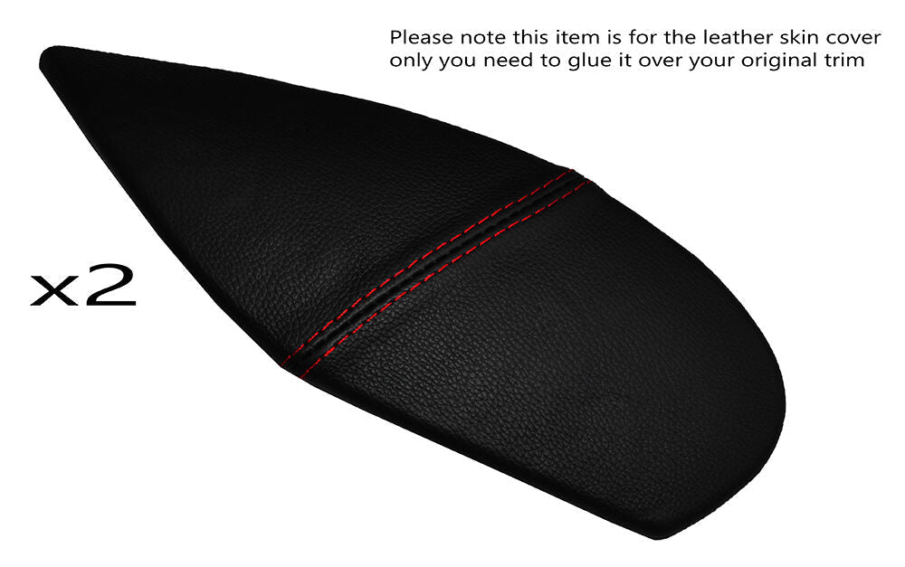 RED STITCH 2X CENTER CONSOLE SIDE TRIM SKIN COVERS FITS PORSCHE BOXSTER 986