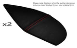 RED STITCH 2X CENTER CONSOLE SIDE TRIM SKIN COVERS FITS PORSCHE BOXSTER 986