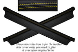 YELLOW STITCH 2X DOOR SILL TRIM SKIN COVERS FITS MAZDA MX5 MK2 & 2.5 MIATA 98-05