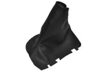 BLACK DOUBLE  STITCH FITS VOLVO S60 2000-2010 HANDBRAKE GAITER LEATHER