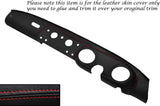 RED STITCH DASH DASHBOARD LEATHER SKIN COVER FITS AUSTIN HEALEY MK5 IV 66-71