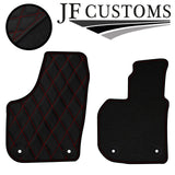 D RED DIAMOND VINYL 4X TAILORED FLOOR CARPETS FOR SKODA SUPERB MK2 08-15 JF1