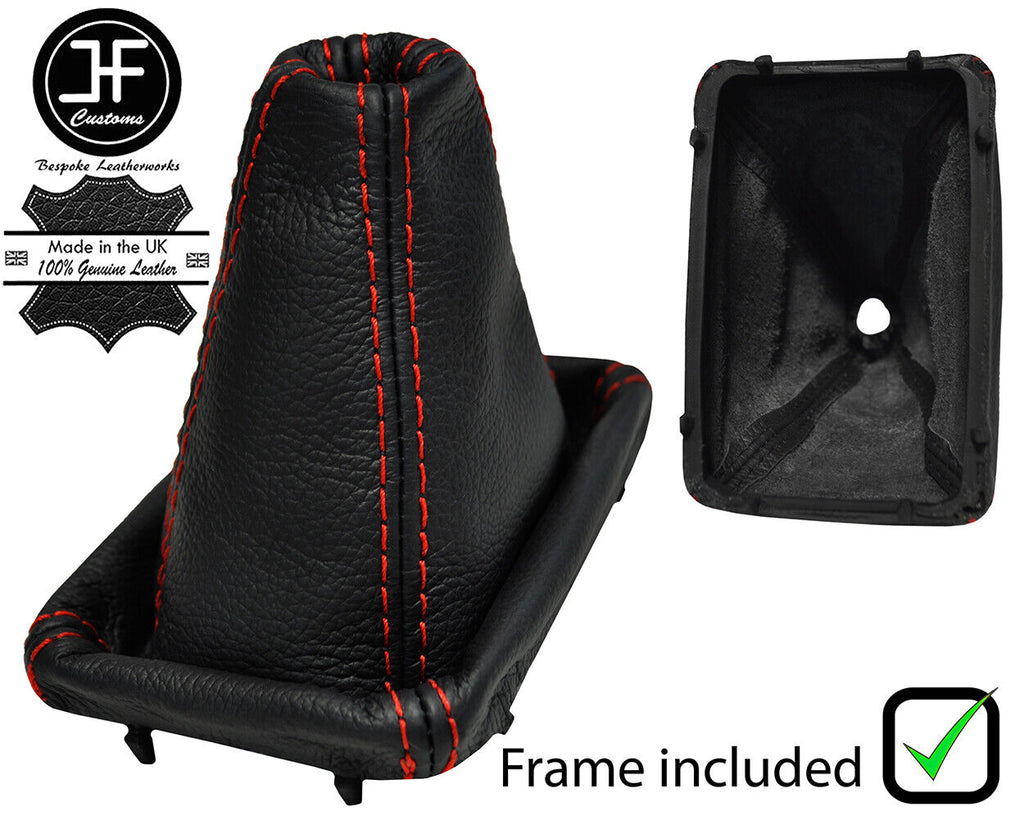 RED STITCH LEATHER MANUAL GEAR+PLASTIC FRAME FOR MERCEDES W124 E CLASS 84-95