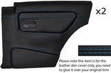BLUE STITCH 2X REAR DOOR CARD SKIN COVER FITS FORD SIERRA RS COSWORTH 3 DOOR