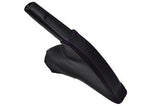 FITS FORD FIESTA MK7 08+ HANDBRAKE GAITER purple stitching CUSTOM NEW MADE IN UK