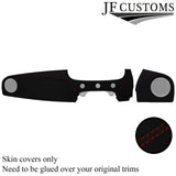 DARK RED STITCH 2 PIECE FRONT DASH PANEL SUEDE COVER FOR FIAT 500 2015-2020