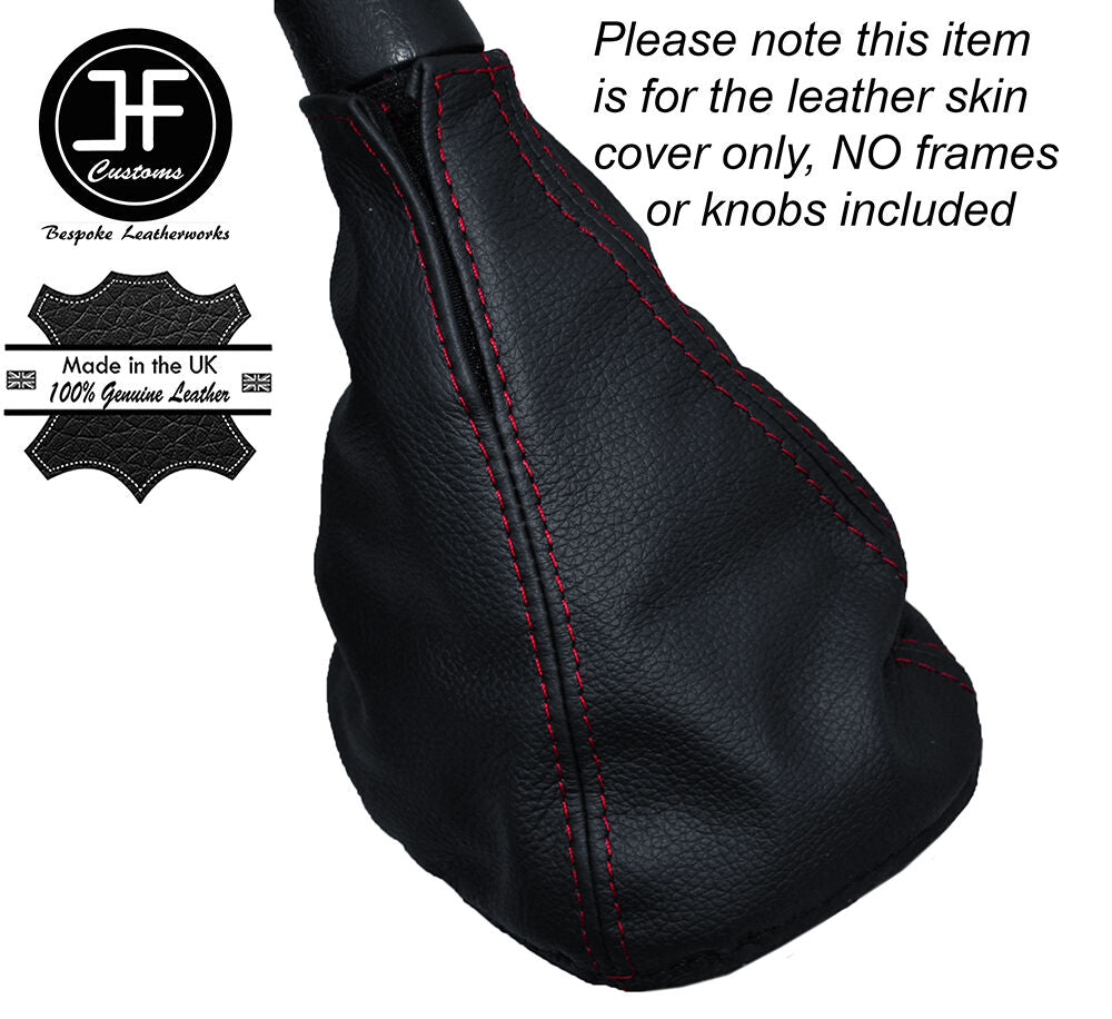RED STITCH MANUAL GEAR GAITER OVER RUBBER FITS CHRYSLER GRAND VOYAGER 02-05