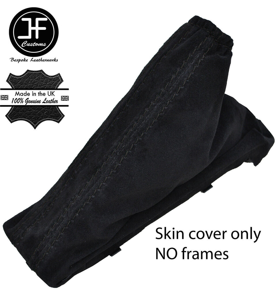 BLACK STITCH SUEDE HANDBRAKE GAITER FITS VAUXHALL OPEL CORSA E 2014-2017