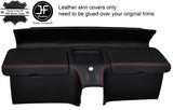 RED STITCH REAR STORAGE PANEL LEATHER COVERS FITS HONDA CRX DEL SOL 92-97
