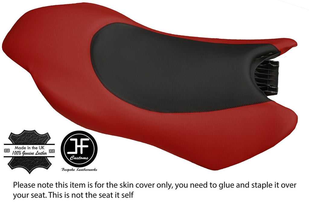 BLACK & D RED VINYL CUSTOM FITS YAMAHA 03-08 GP 1300 R 03-04 GP 800 R SEAT COVER