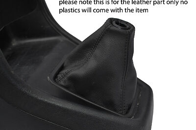 black stitch FITS HONDA CRX 88-92 LEATHER GEAR GAITER CUSTOM NEW MADE IN UK