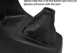 black stitch FITS HONDA CRX 88-92 LEATHER GEAR GAITER CUSTOM NEW MADE IN UK