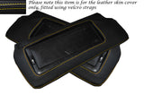 YELLOW STITCH 2X SUN VISORS SKIN  COVERS FITS CORVETTE C4 TARGA TOP CABRIO 84-96
